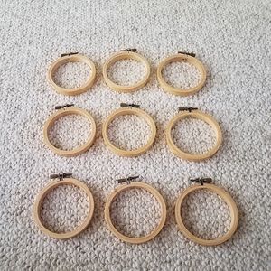 Vintage 3" embroidery hoops
